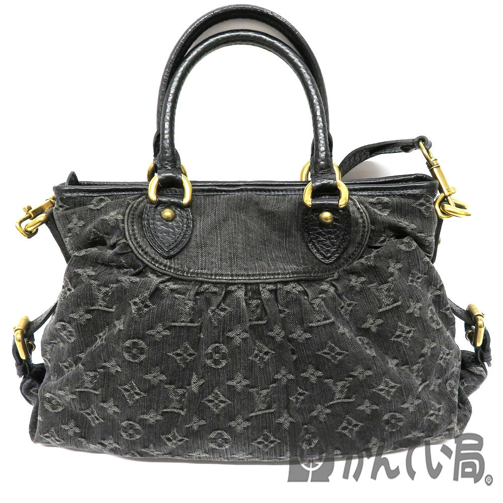 LOUIS VUITTON Neo Cabby Monogram Denim Bag Handbag Shoulder
